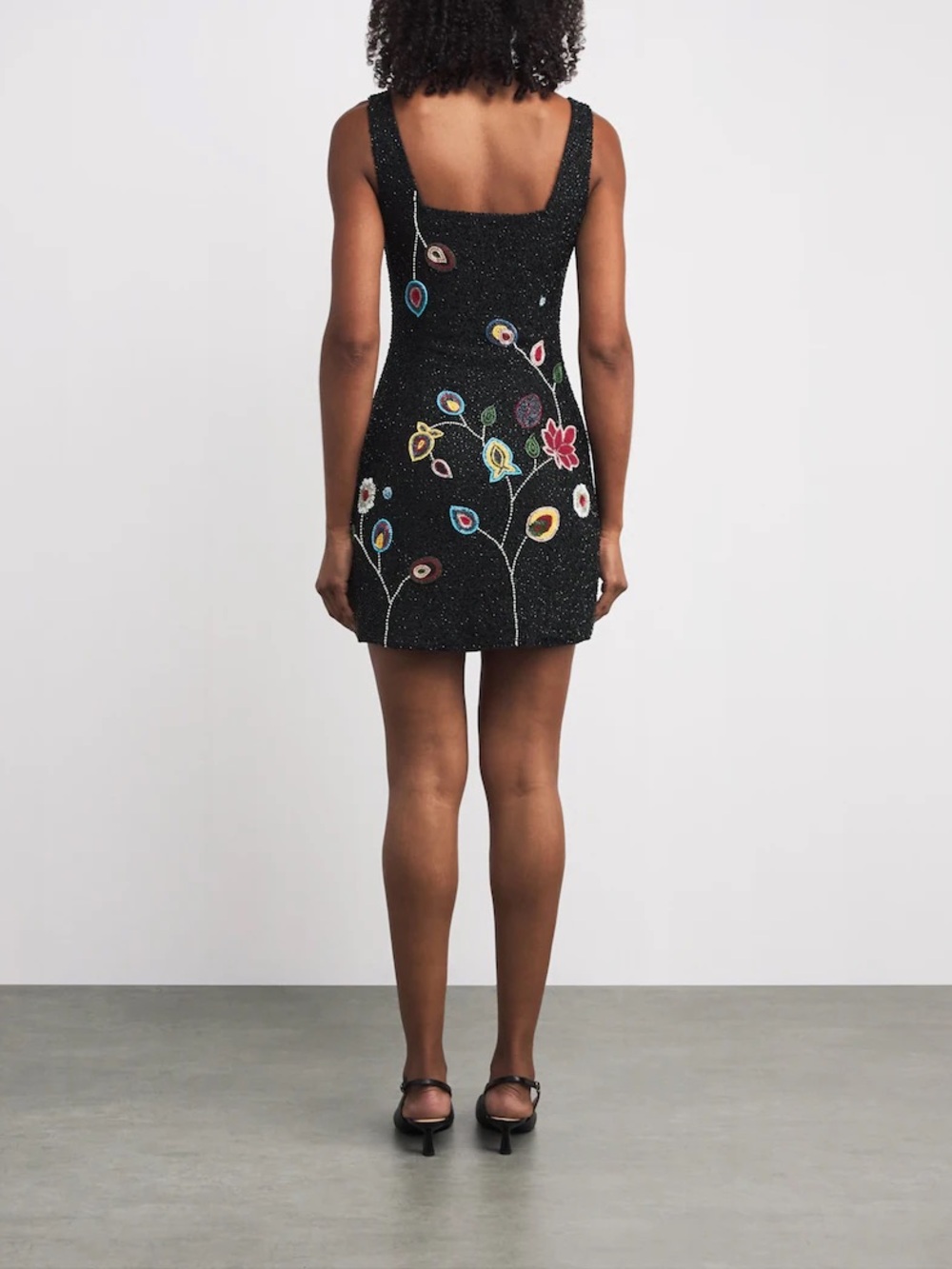 NWT Staud Le Sable Floral-Beaded Minidress $995 S - Picture 3 of 10